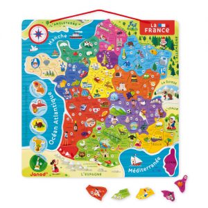 Puzzle magnétique : Carte de France JANOD