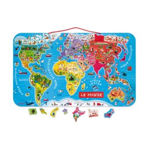 Puzzle magnétique : Carte du Monde JANOD