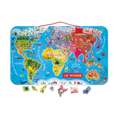 Puzzle magnétique : Carte du Monde JANOD