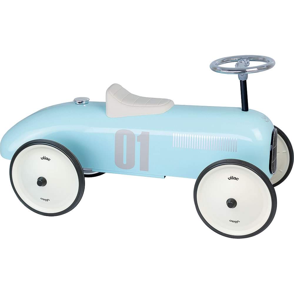 Porteur en métal vintage bleu tendre VILAC – Image 2