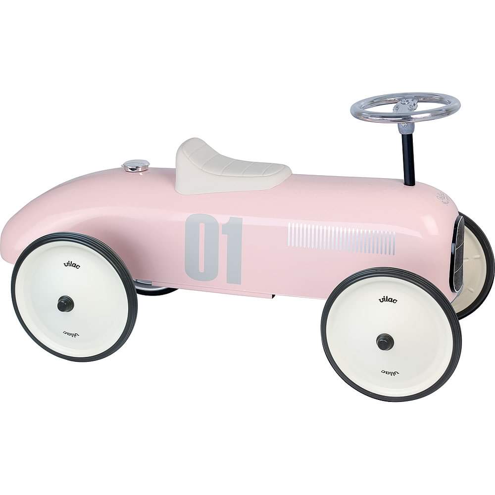 Porteur en métal vintage rose tendre VILAC – Image 1