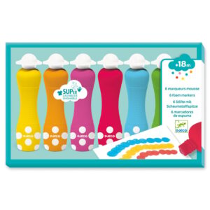 6 Marqueurs mousse DJECO