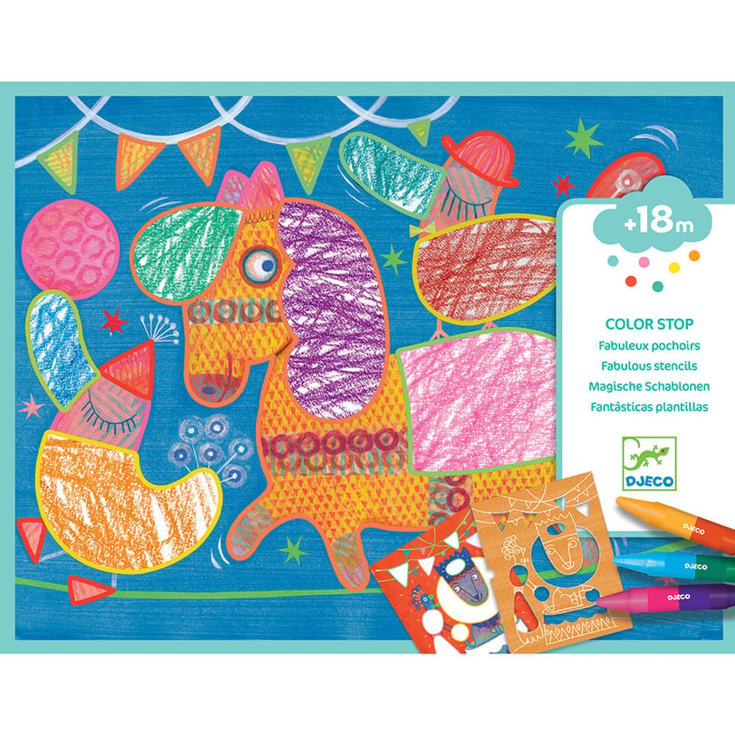 Color stop fabuleux pochoirs DJECO