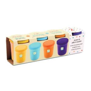 4 pots de pâte à modeler DJECO