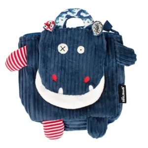 Sac à dos velours DEGLINGOS Hippopotame