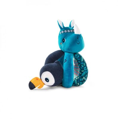 Hochet à poignées : Marius le rhinocéros LILLIPUTIENS