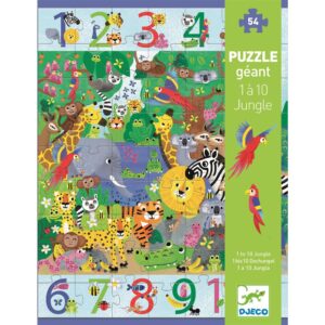 Puzzle géant : 1 à 10 Jungle DJECO