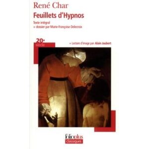 Feuillets d'hypnose, René Char, Folio