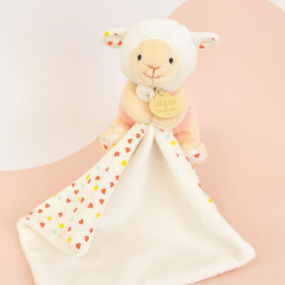 Mouton avec son mouchoir DOUDOU ET COMPAGNIE