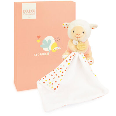 Mouton avec son mouchoir DOUDOU ET COMPAGNIE