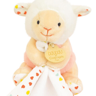 Mouton avec son mouchoir DOUDOU ET COMPAGNIE