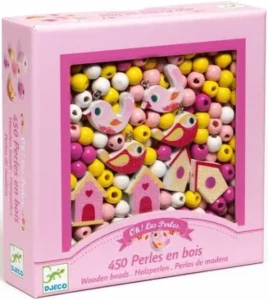 450 perles en bois DJECO
