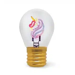 Lampe de table en forme d'ampoule Licorne LEGAMI