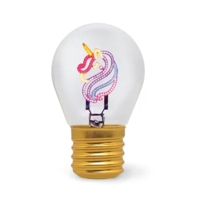 Lampe de table en forme d'ampoule Licorne LEGAMI