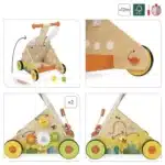 Chariot en bois Lapin JANOD