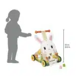 Chariot en bois Lapin JANOD