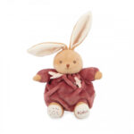 Lapin patapouf bordeaux KALOO 17 cm