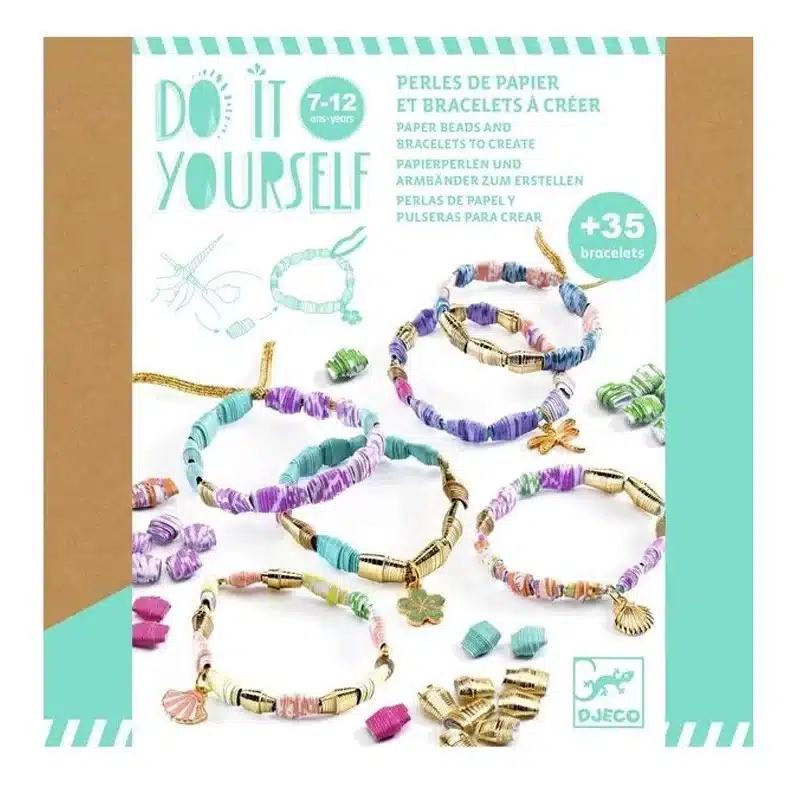 perles de papier et bracelets djeco