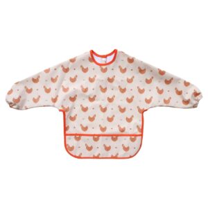 Bavoir tablier manches longues Poule LEPTITSOUK