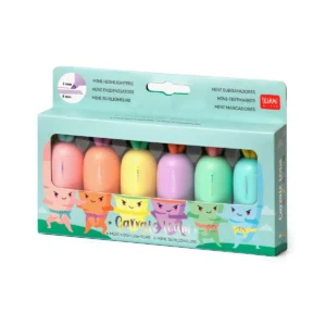 Set de 6 Mini Surligneurs Carottes LEGAMI