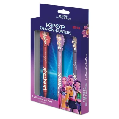 Lot de 3 stylos effaçables K-POP DEMON HUNTERS