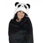 Couverture avec capuche Panda LEGAMI