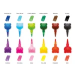 12 Crayons de couleur empilables LEGAMI