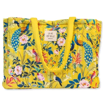 Grand cabas matelassé CARTES D’ART