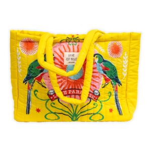 Grand cabas matelassé CARTES D’ART