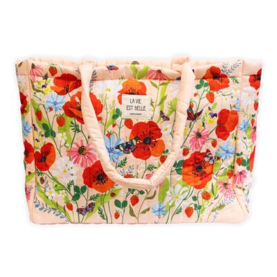 Grand cabas matelassé CARTES D’ART