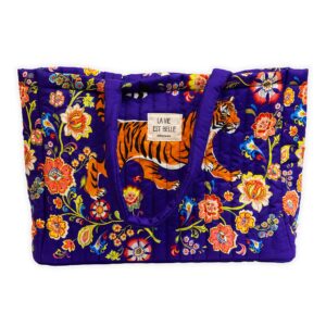 Grand cabas matelassé Tigre CARTES D’ART