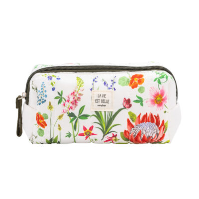 Petite trousse matelassé Fleurs des champs CARTES D’ART