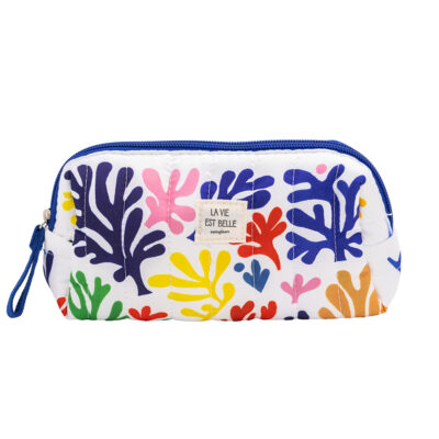 Petite trousse matelassé Algues marines CARTES D’ART