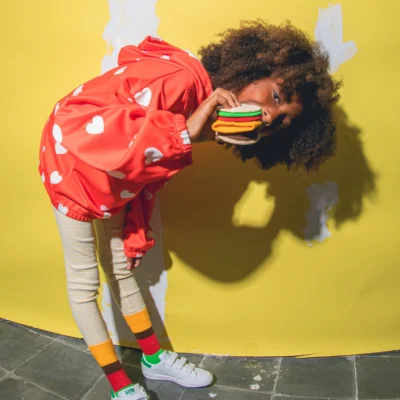 Chaussette Cheeseburger EAT MY SOCKS Kids