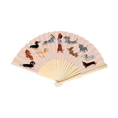 Eventail Teckels CARTES D’ART