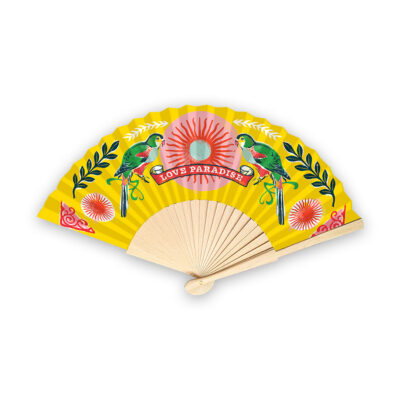 Eventail Perroquets CARTES D’ART