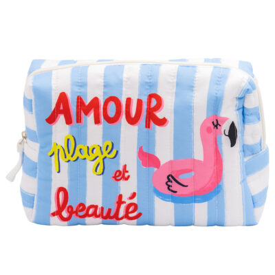 Grande trousse matelassée Plage CARTES D’ART