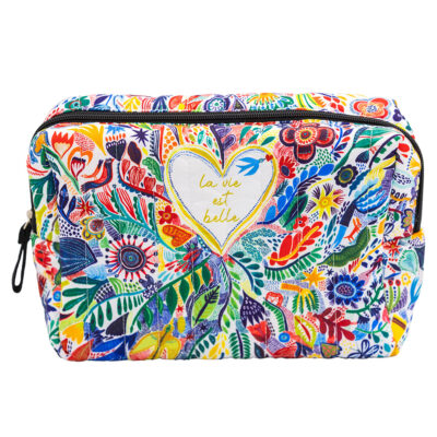 Grande trousse matelassée La vie est belle CARTES D’ART