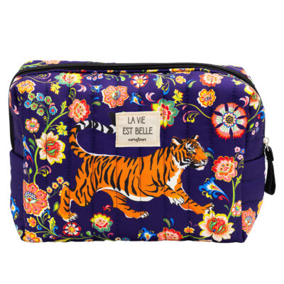Grande trousse matelassée Tigre CARTES D’ART