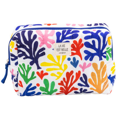 Grande trousse matelassée Algues marines CARTES D’ART