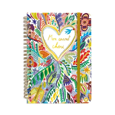 Carnet spirales A5 La vie est belle CARTES D’ART