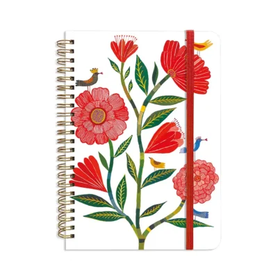 Carnet spirales A5 Pivoines CARTES D’ART