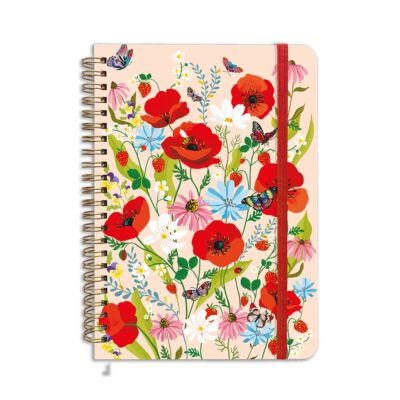 Carnet spirales A5 Coquelicoeurs CARTES D’ART