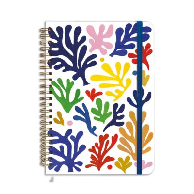 Carnet spirales A5 Algues marines CARTES D’ART