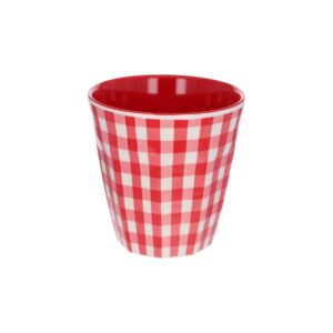 Grand verre en mélamine vichy LE PETIT ZOUK