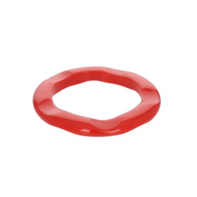 Bracelet jonc en résine rouge LE PETIT SOUK