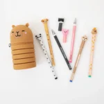 Set de 6 stylos effaçables et la trousse Capybara MR.WONDERFUL