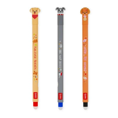 Pack Chiens 3 Stylos effaçables LEGAMI