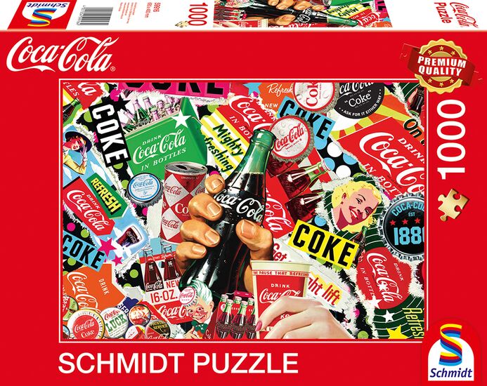 Puzzle 1000 pièces Coca Cola SCHMIDT – Image 1