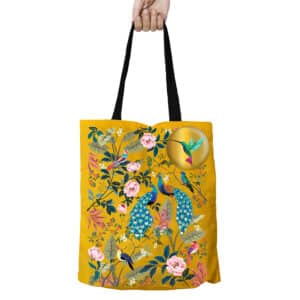 Tote bag Paons exotiques CARTES D’ART